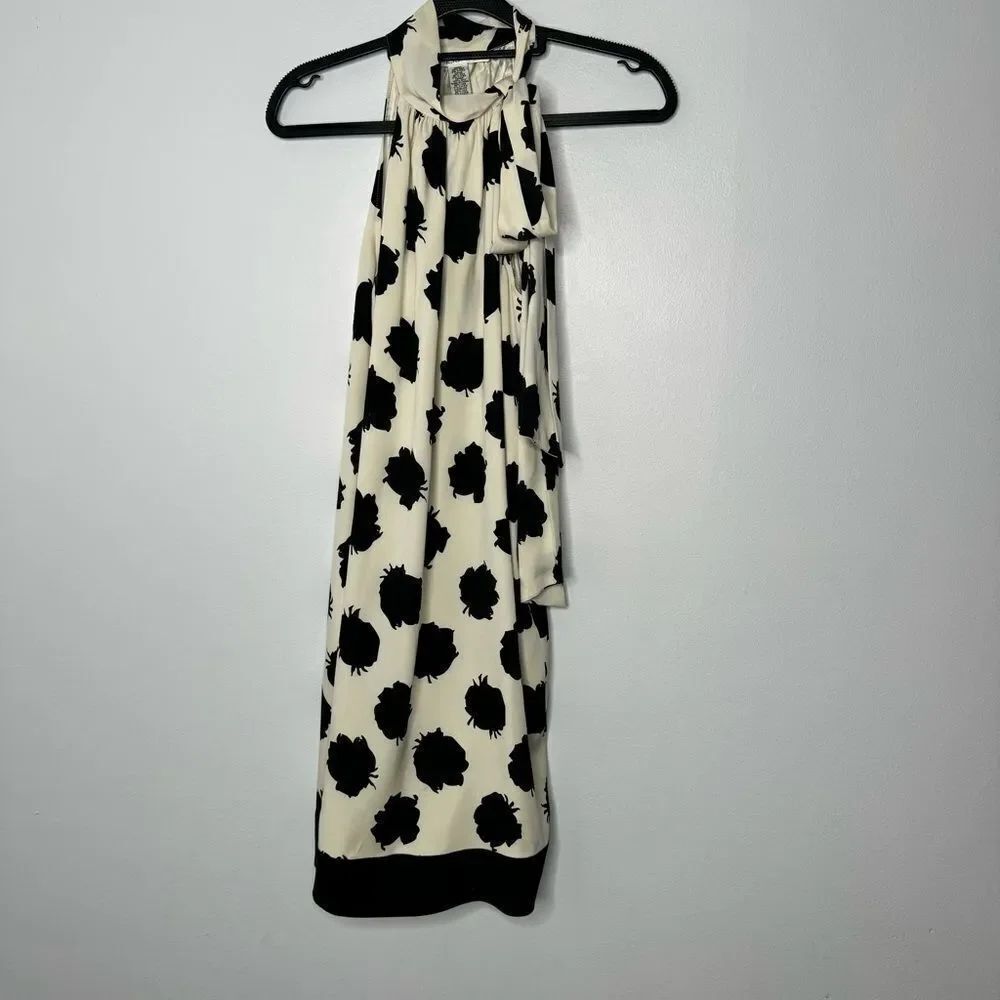 Diane Von Furstenberg tie neck silk dress size 2